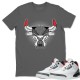 BULL HEAD T-SHIRT - AIR JORDAN 3 SE DENIM FIRE RED