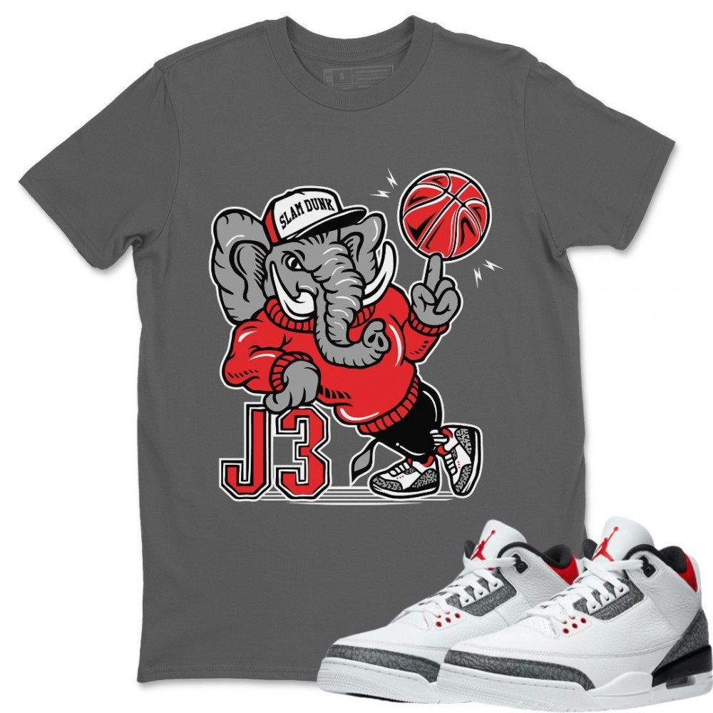 ELEPHANT T-SHIRT - AIR JORDAN 3 SE DENIM FIRE RED