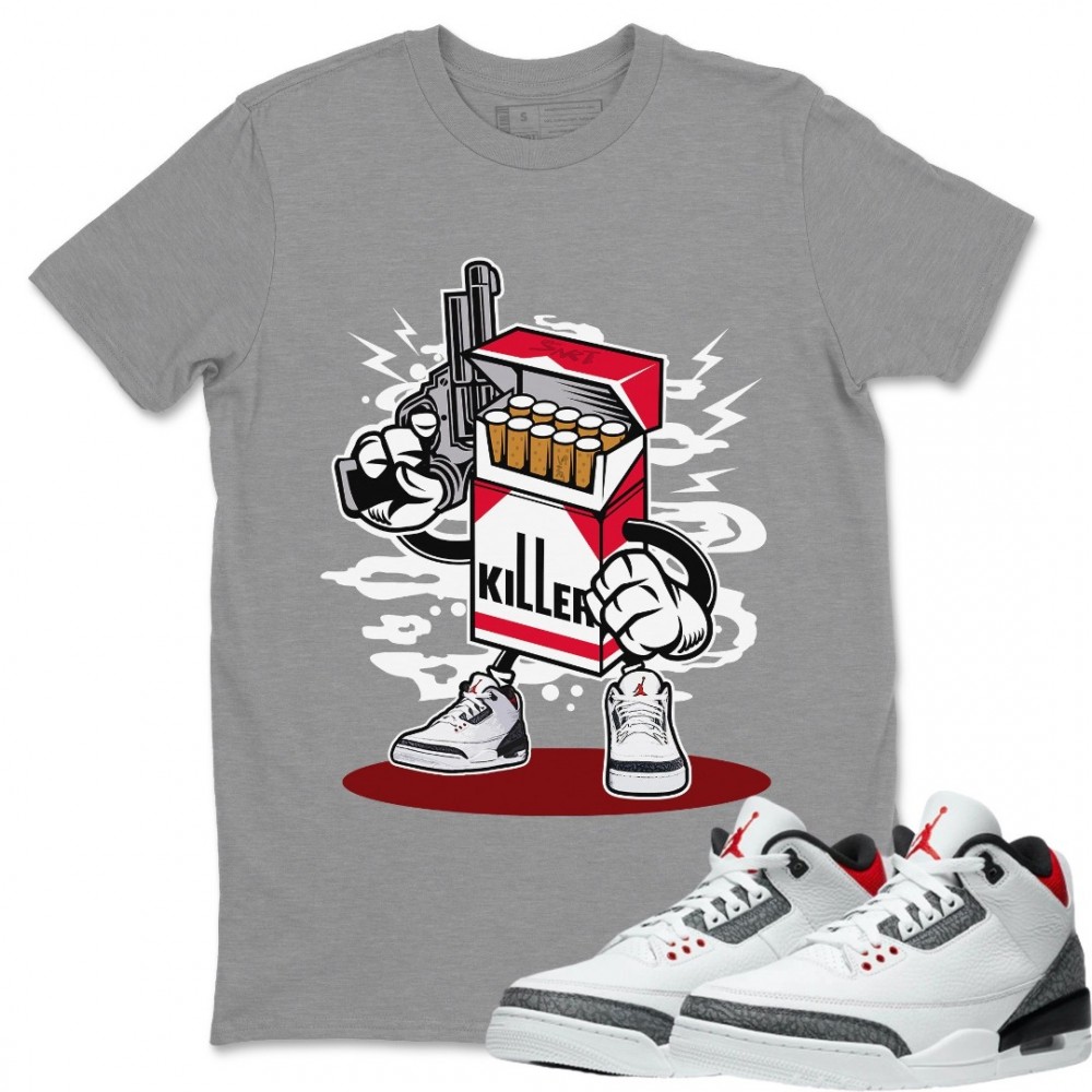 KILLER T-SHIRT - AIR JORDAN 3 SE DENIM FIRE RED