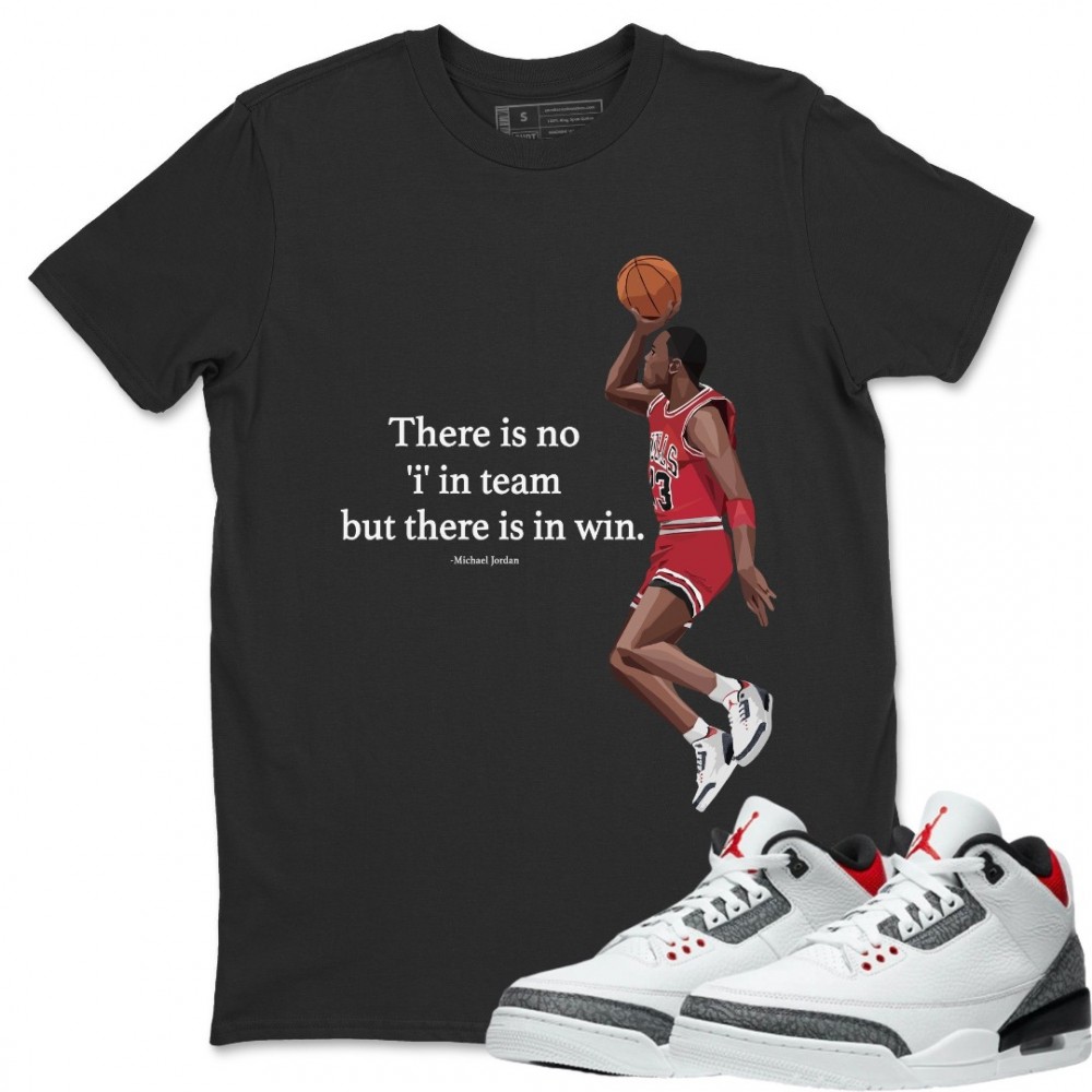 MICHAEL JORDAN T-SHIRT - AIR JORDAN SE 3 DENIM FIRE RED