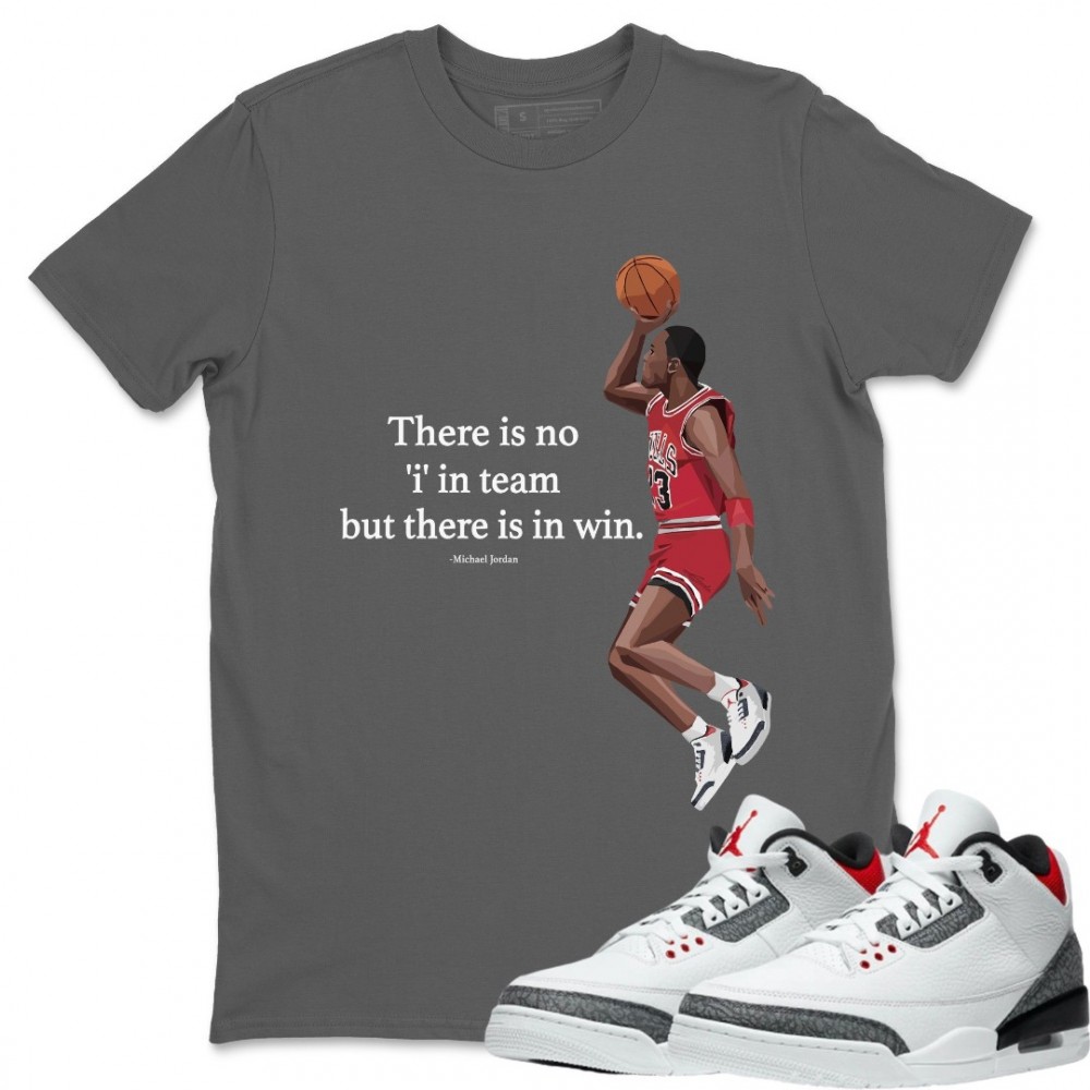 MICHAEL JORDAN T-SHIRT - AIR JORDAN SE 3 DENIM FIRE RED