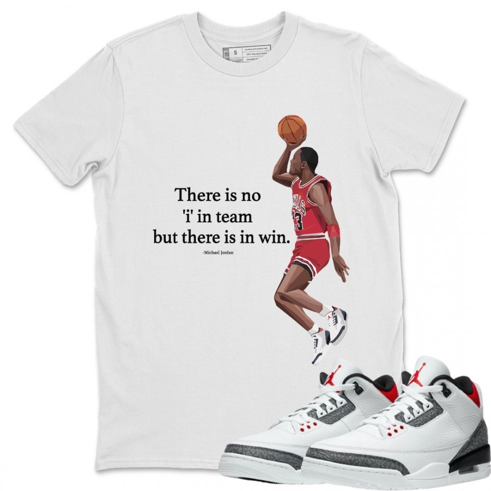 MICHAEL JORDAN T-SHIRT - AIR JORDAN SE 3 DENIM FIRE RED