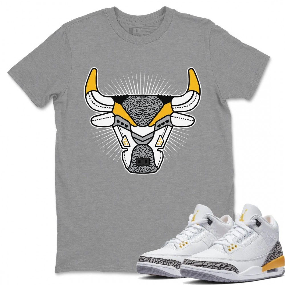 BULL HEAD T-SHIRT - AIR JORDAN 3 LASER ORANGE