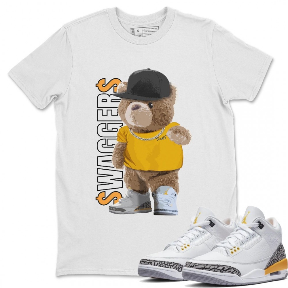 BEAR SWEAGGERS T-SHIRT - AIR JORDAN 3 LASER ORANGE