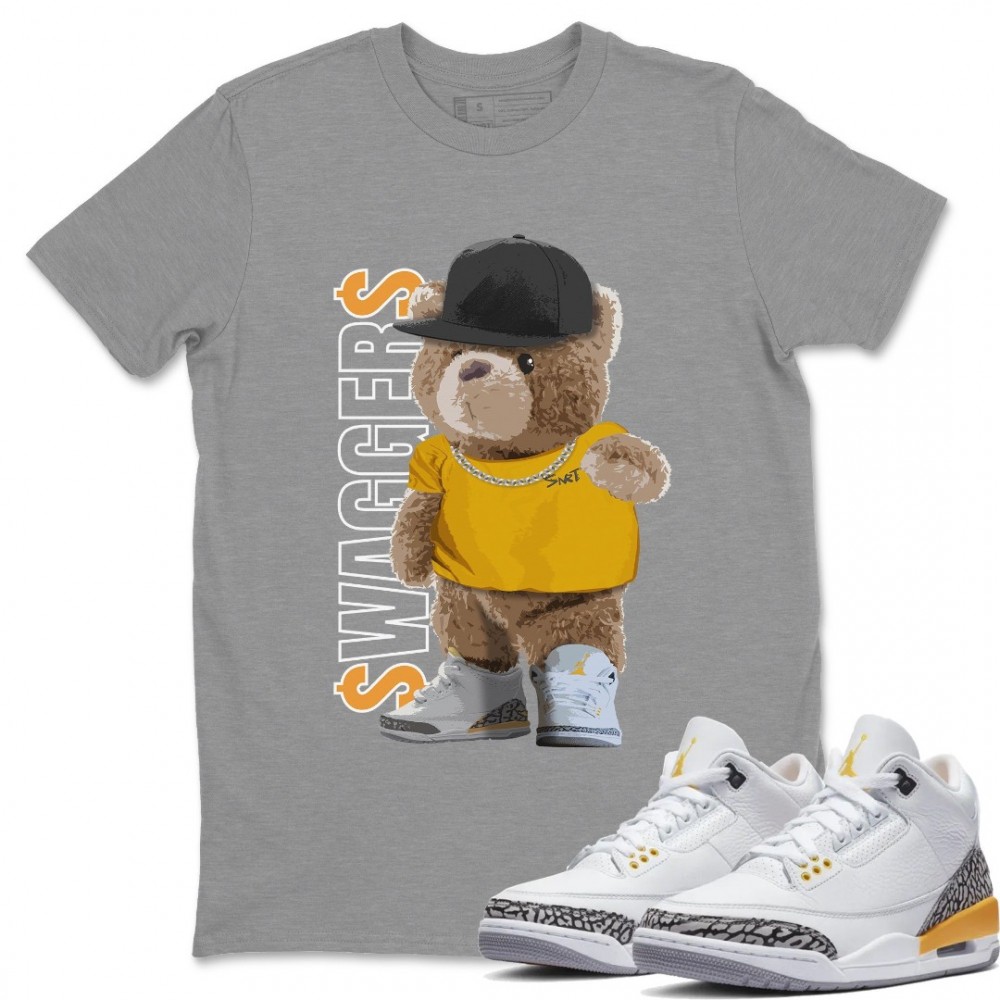 BEAR SWEAGGERS T-SHIRT - AIR JORDAN 3 LASER ORANGE