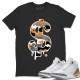 DOLLAR CAMO T-SHIRT - AIR JORDAN 3 LASER ORANGE