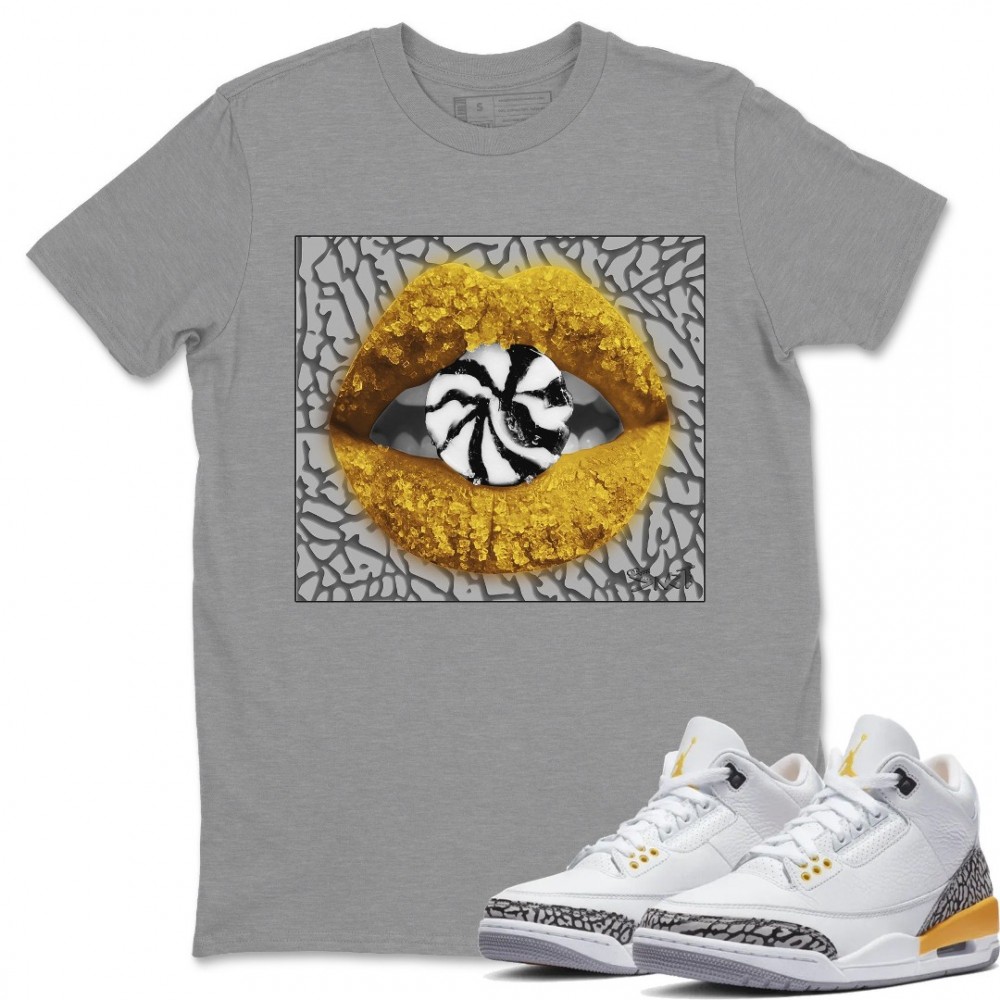 LIPS CANDY T-SHIRT - AIR JORDAN 3 LASER ORANGE