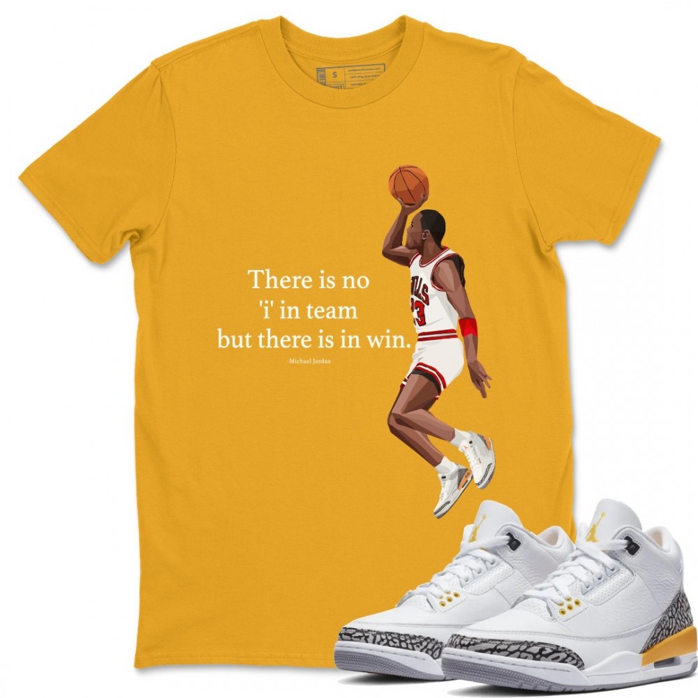 MICHAEL JORDAN T-SHIRT - AIR JORDAN 3 LASER ORANGE