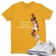 MICHAEL JORDAN T-SHIRT - AIR JORDAN 3 LASER ORANGE