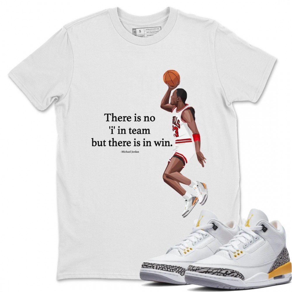 MICHAEL JORDAN T-SHIRT - AIR JORDAN 3 LASER ORANGE