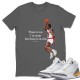 MICHAEL JORDAN T-SHIRT - AIR JORDAN 3 LASER ORANGE