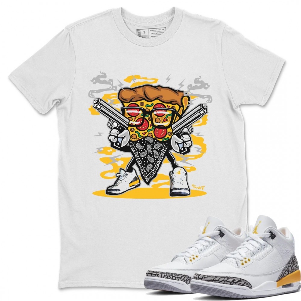 PIZZA MAN T-SHIRT - AIR JORDAN 3 LASER ORANGE