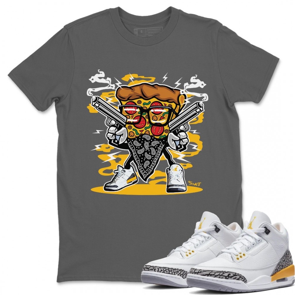 PIZZA MAN T-SHIRT - AIR JORDAN 3 LASER ORANGE