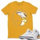 SNEAKERHEAD T-SHIRT - AIR JORDAN 3 LASER ORANGE