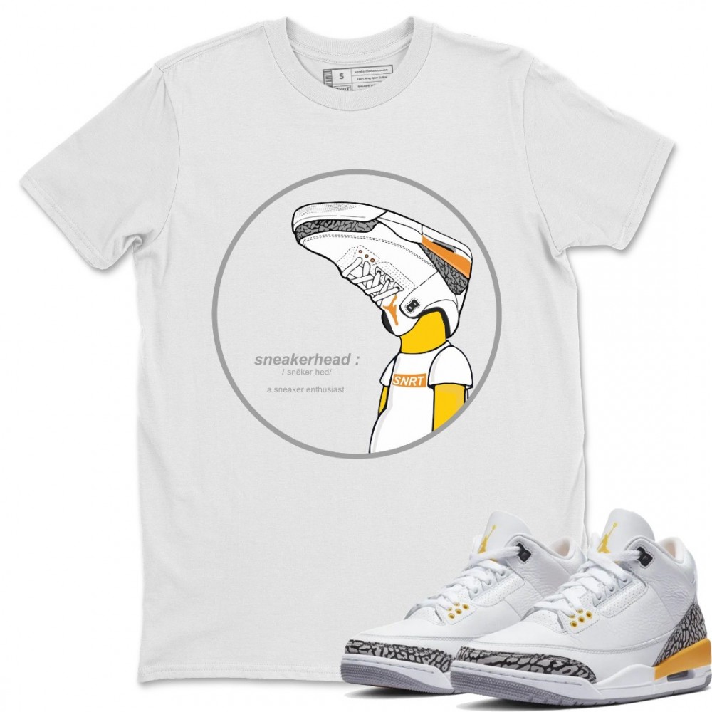 SNEAKERHEAD T-SHIRT - AIR JORDAN 3 LASER ORANGE