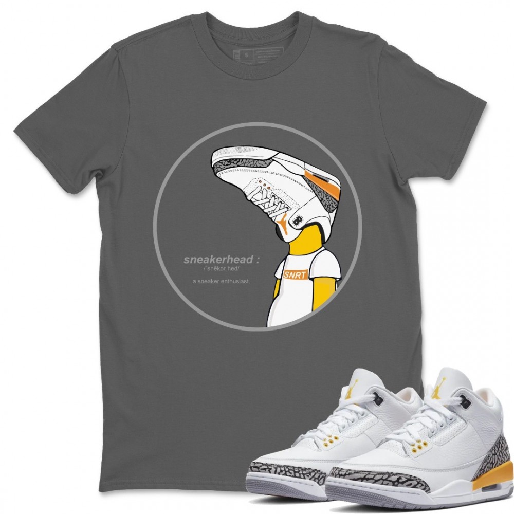 SNEAKERHEAD T-SHIRT - AIR JORDAN 3 LASER ORANGE