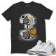 THREE STATUE T-SHIRT - AIR JORDAN 3 LASER ORANGE