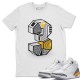 THREE STATUE T-SHIRT - AIR JORDAN 3 LASER ORANGE