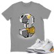 THREE STATUE T-SHIRT - AIR JORDAN 3 LASER ORANGE