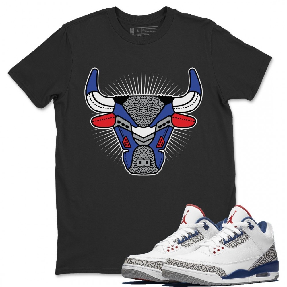 BULL HEAD T-SHIRT - AIR JORDAN 3 TRUE BLUE