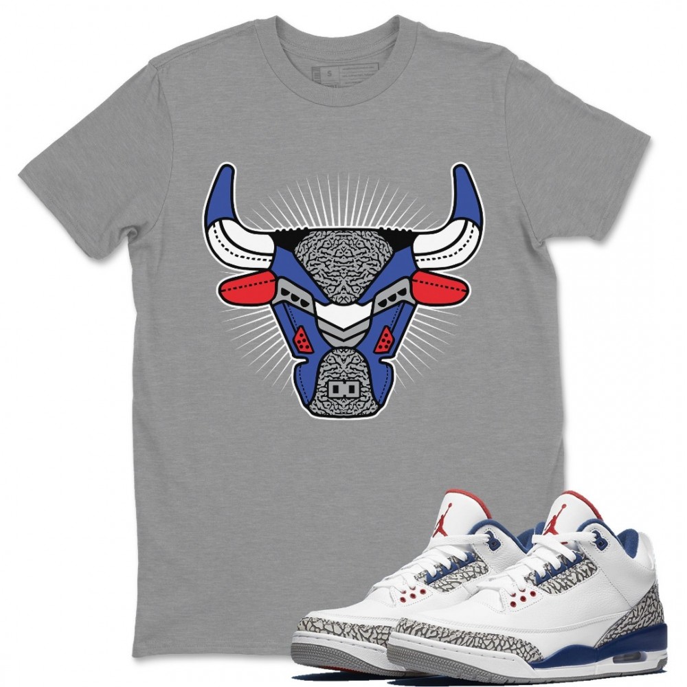 BULL HEAD T-SHIRT - AIR JORDAN 3 TRUE BLUE