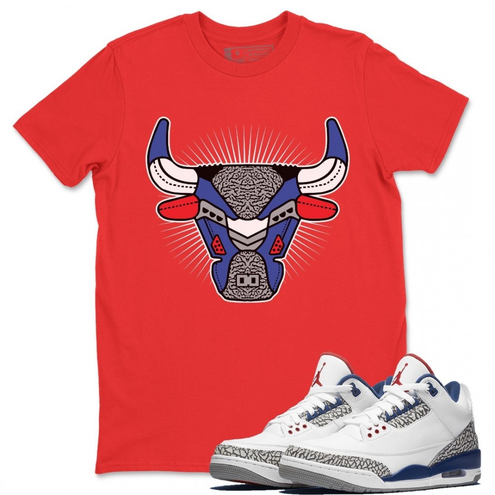 BULL HEAD T-SHIRT - AIR JORDAN 3 TRUE BLUE