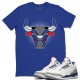 BULL HEAD T-SHIRT - AIR JORDAN 3 TRUE BLUE