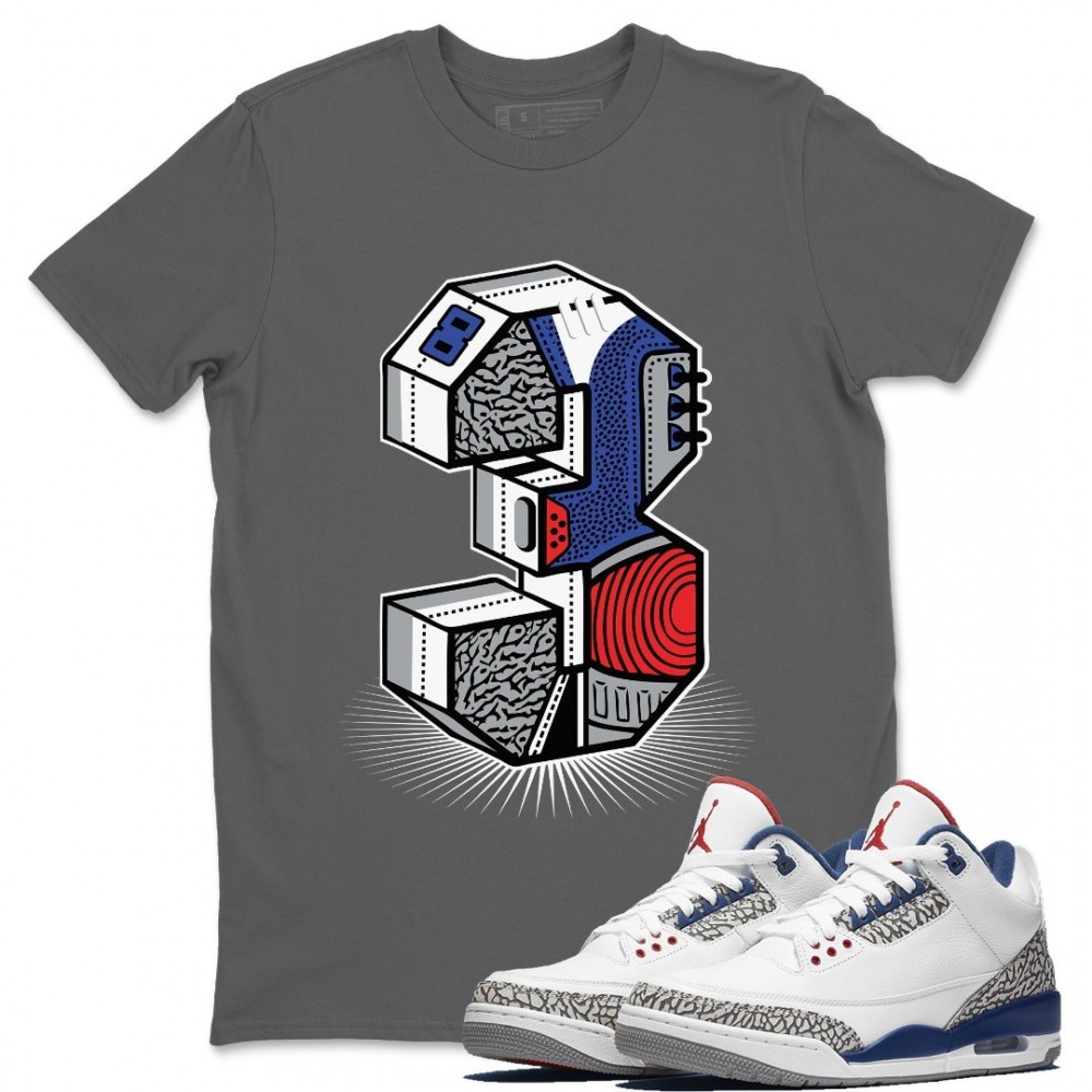 THREE STATUE T-SHIRT - AIR JORDAN 3 TRUE BLUE