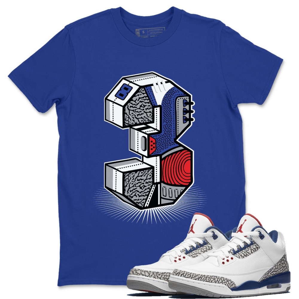 THREE STATUE T-SHIRT - AIR JORDAN 3 TRUE BLUE