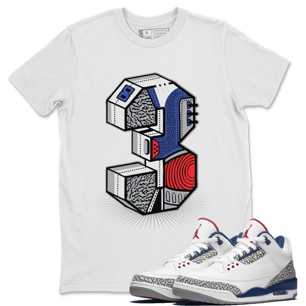 THREE STATUE T-SHIRT - AIR JORDAN 3 TRUE BLUE