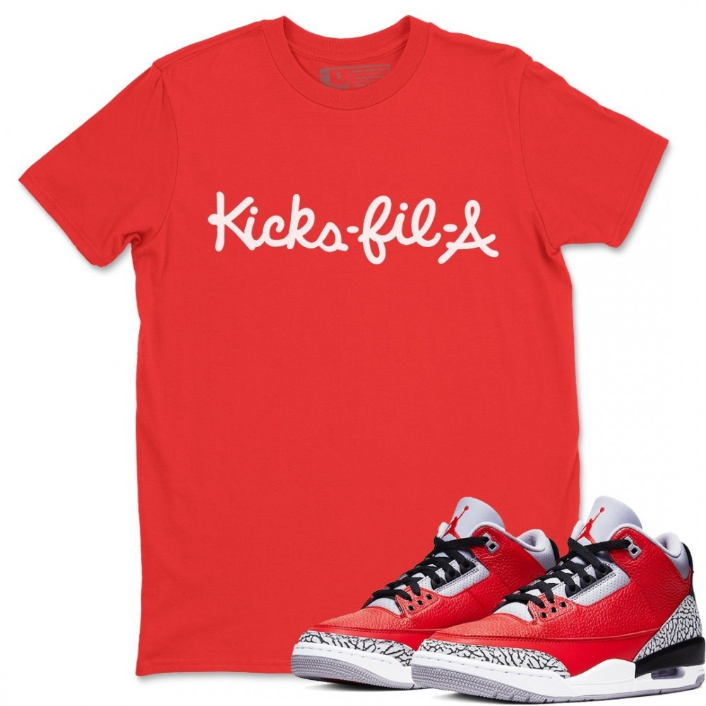 KICKS-FIL-A RED T-SHIRT - AIR JORDAN 3 UNITE