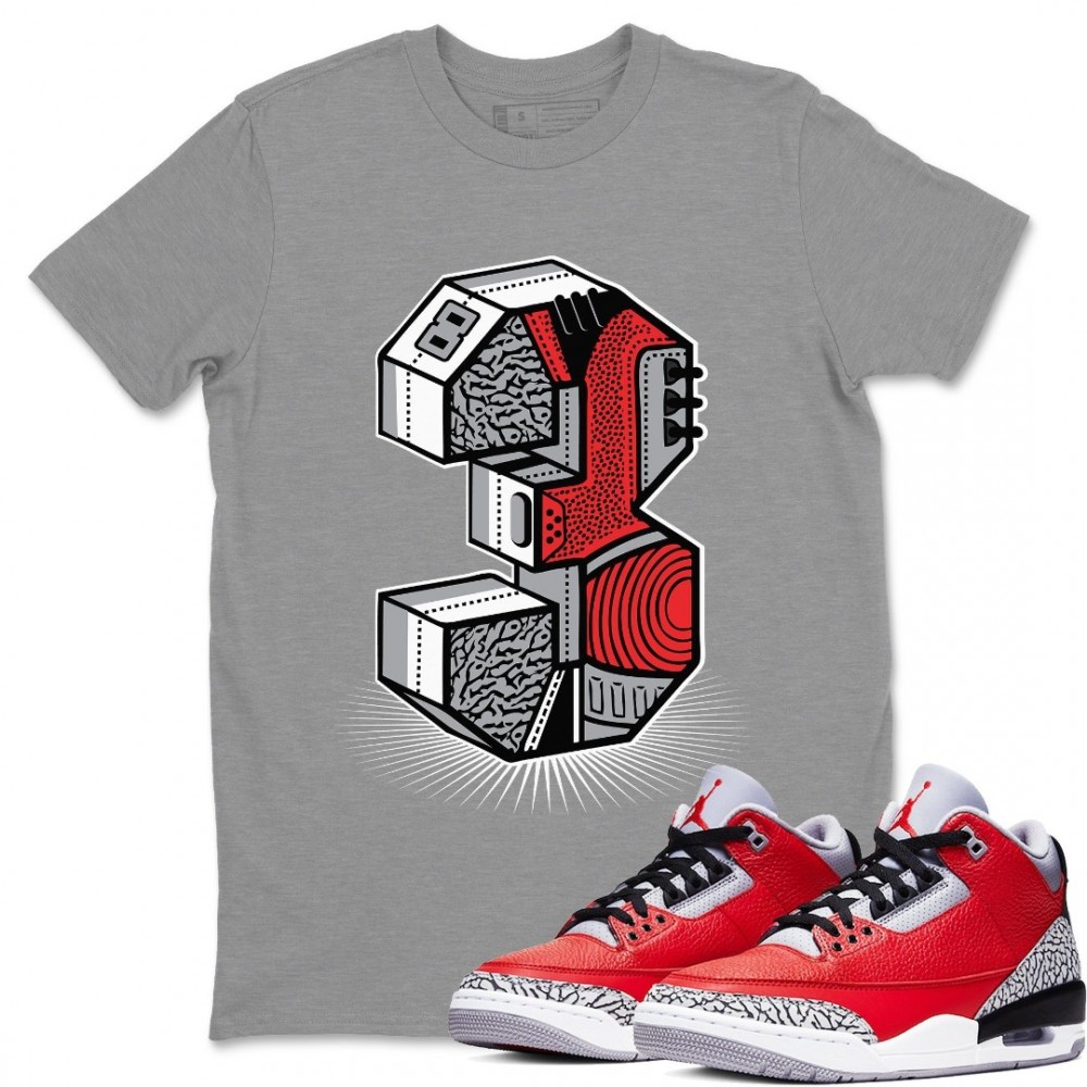 THREE STATUE RED T-SHIRT - AIR JORDAN 3 UNITE