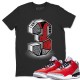 THREE STATUE RED T-SHIRT - AIR JORDAN 3 UNITE