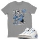 AJ3 ELEPHANT T-SHIRT - AIR JORDAN 3 VALOR BLUE UNC