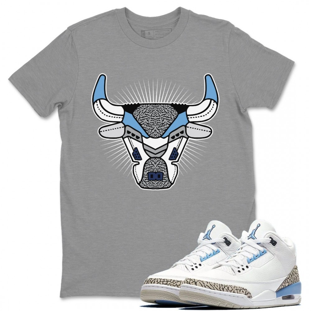 BULL HEAD T-SHIRT - AIR JORDAN 3 VALOR BLUE