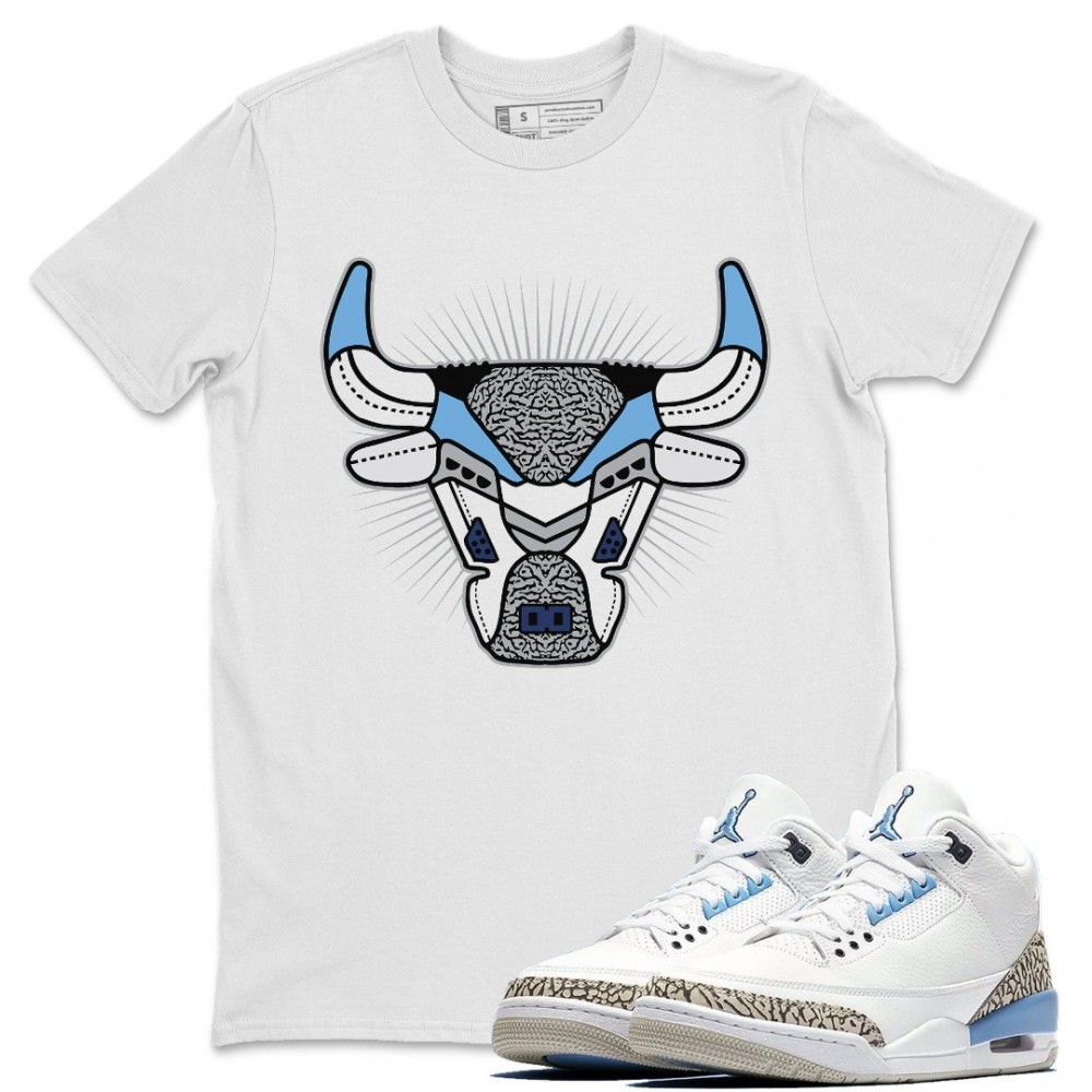 BULL HEAD T-SHIRT - AIR JORDAN 3 VALOR BLUE