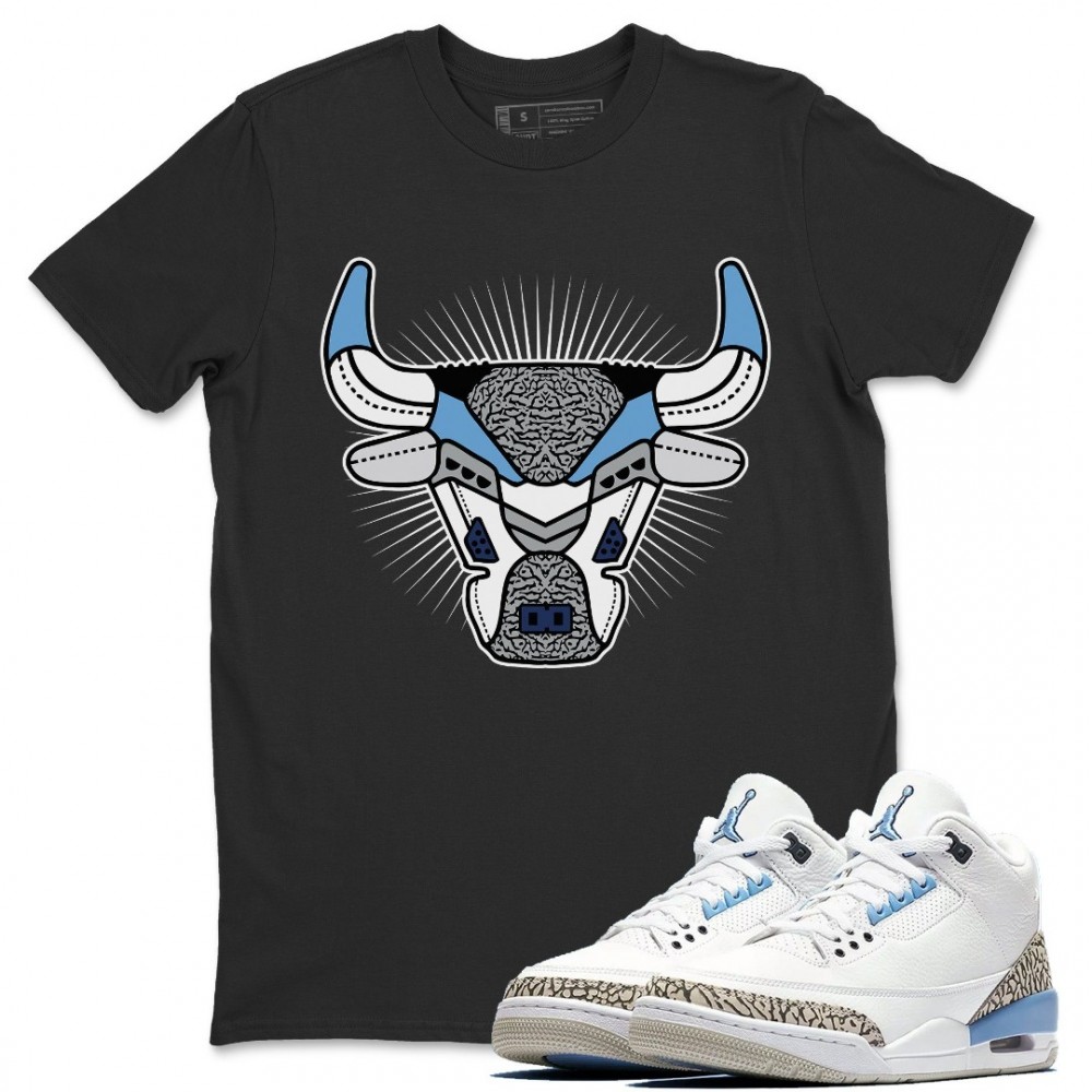 BULL HEAD T-SHIRT - AIR JORDAN 3 VALOR BLUE