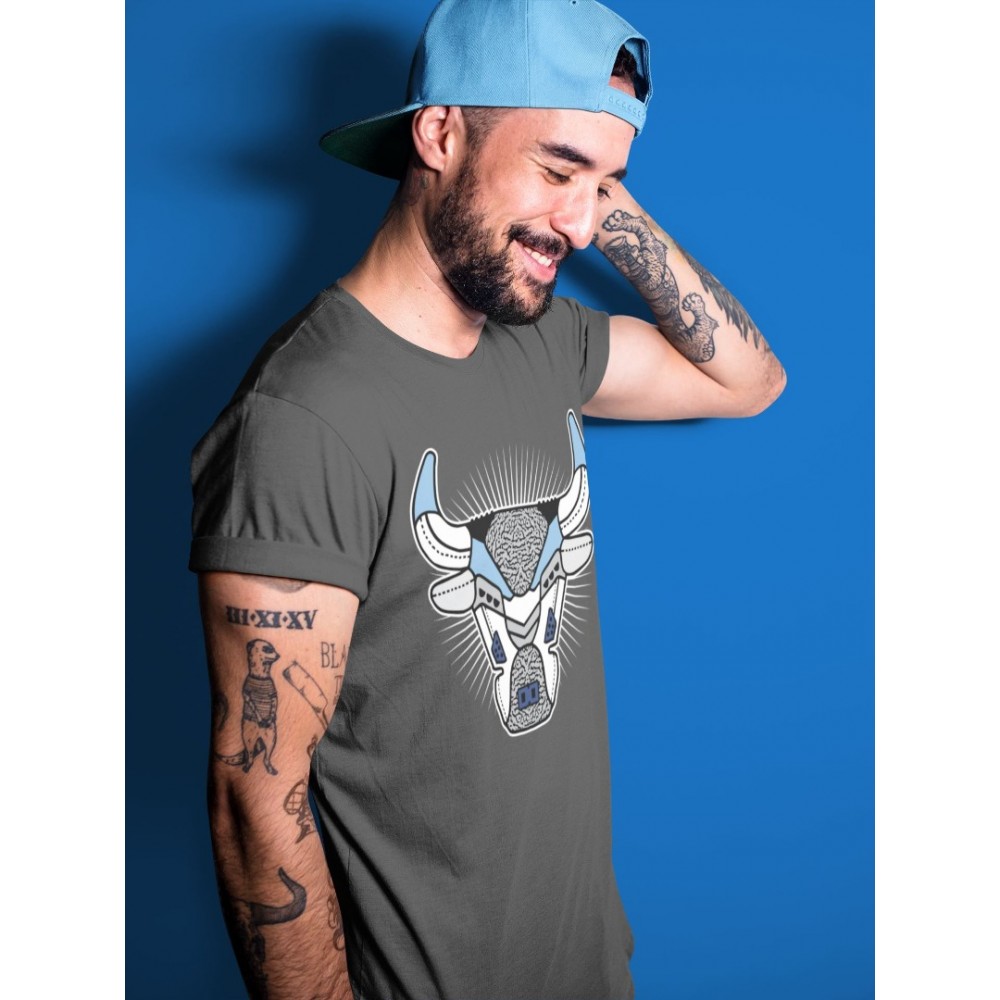 BULL HEAD T-SHIRT - AIR JORDAN 3 VALOR BLUE