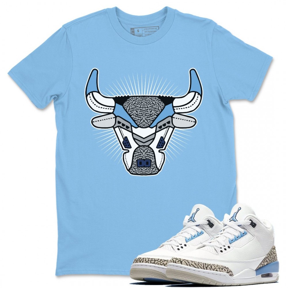 BULL HEAD T-SHIRT - AIR JORDAN 3 VALOR BLUE