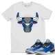 BULL HEAD T-SHIRT - AIR JORDAN 3 VARSITY ROYAL