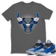 BULL HEAD T-SHIRT - AIR JORDAN 3 VARSITY ROYAL