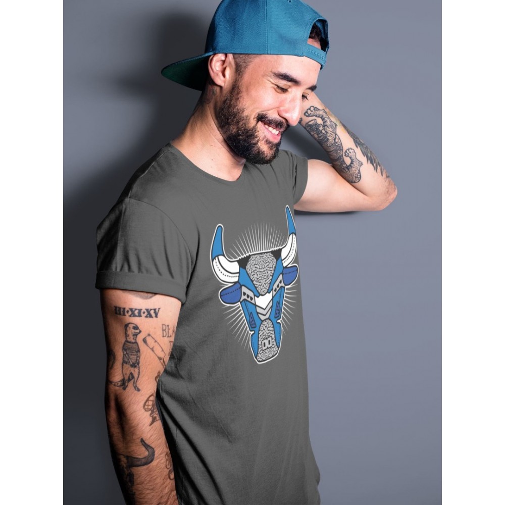 BULL HEAD T-SHIRT - AIR JORDAN 3 VARSITY ROYAL