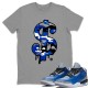 DOLLAR CAMO T-SHIRT - AIR JORDAN 3 VARSITY ROYAL