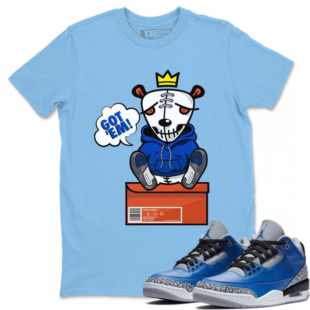 GOT EM T-SHIRT - AIR JORDAN 3 VARSITY ROYAL