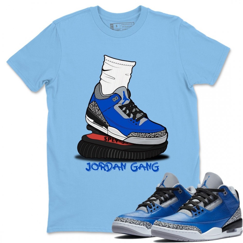 JORDAN GANG T-SHIRT - AIR JORDAN 3 VARSITY ROYAL