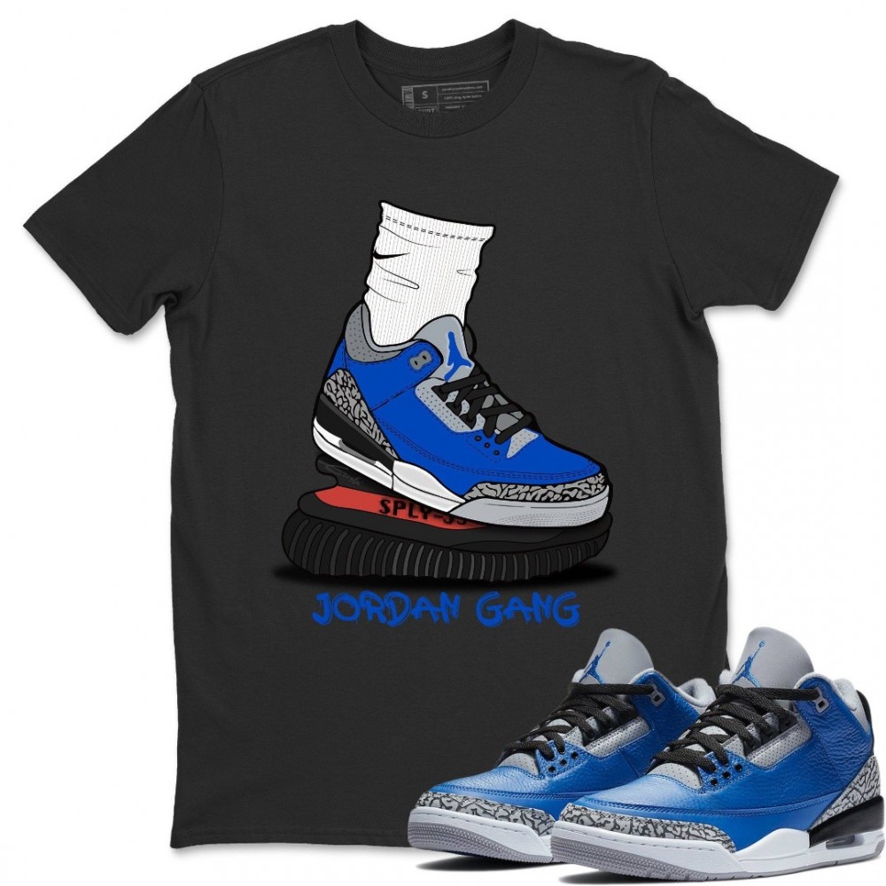 JORDAN GANG T-SHIRT - AIR JORDAN 3 VARSITY ROYAL