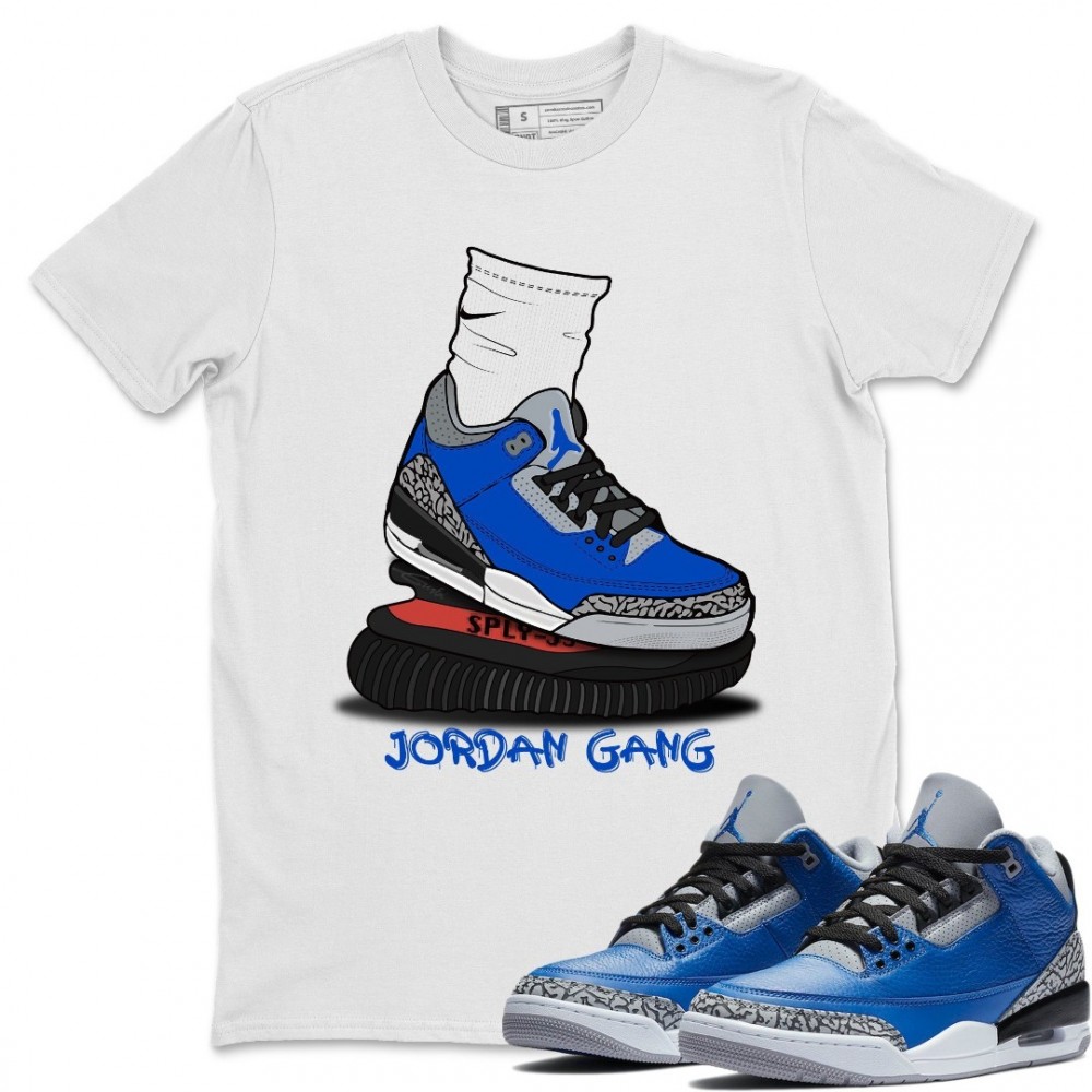 JORDAN GANG T-SHIRT - AIR JORDAN 3 VARSITY ROYAL