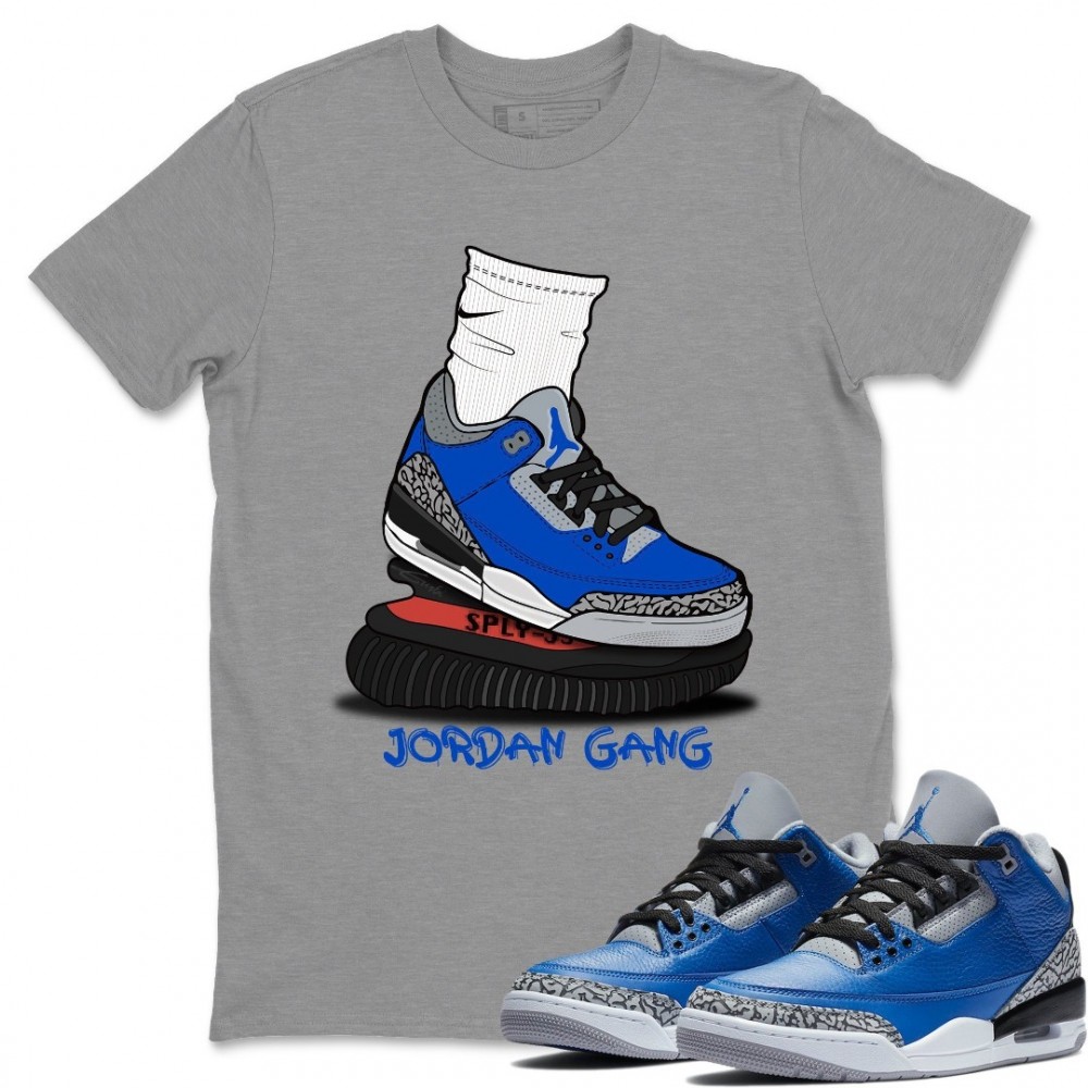 JORDAN GANG T-SHIRT - AIR JORDAN 3 VARSITY ROYAL