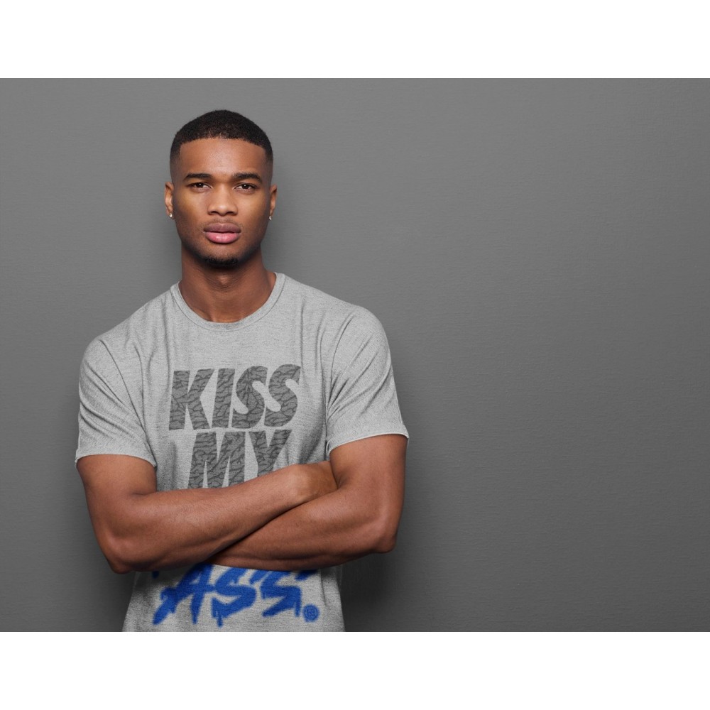 KISS MY ASS T-SHIRT - AIR JORDAN 3 VARSITY ROYAL