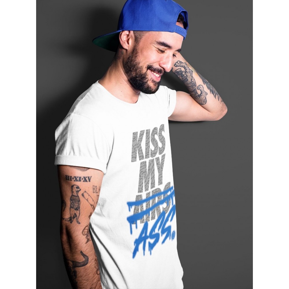 KISS MY ASS T-SHIRT - AIR JORDAN 3 VARSITY ROYAL